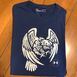 Blue under armour tee with eagle